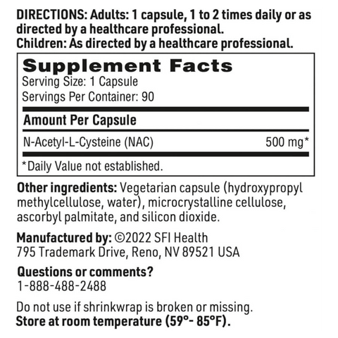 SFI Labs N-Acetyl-L-Cysteine