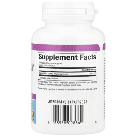 Natural Factors PharmaGABA Capsules